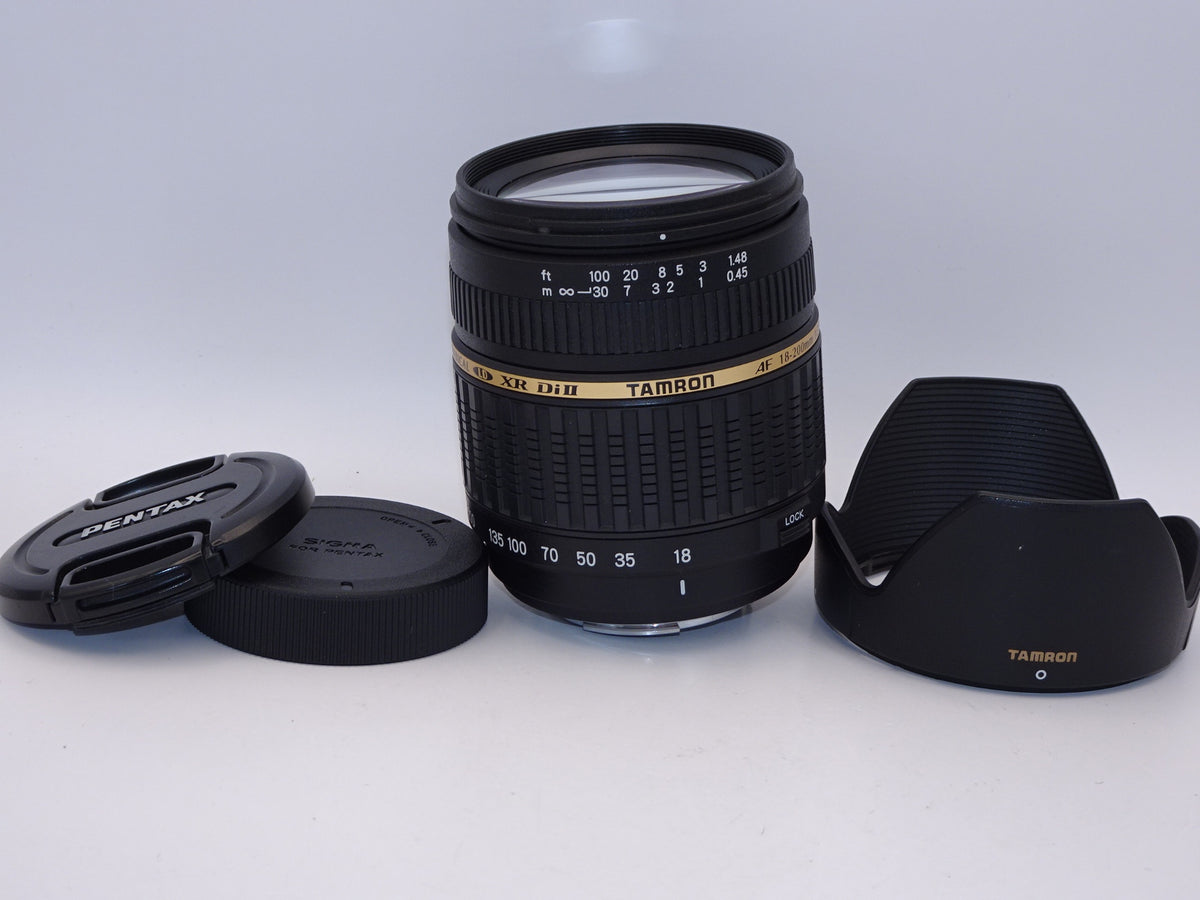 【外観並級】TAMRON 高倍率ズームレンズ AF18-200mm F3.5-6.3 XR DiII ペンタックス用 APS-C専用 A14P