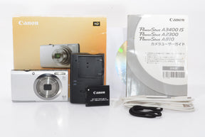 【外観特上級】Canon デジタルカメラ PowerShot A2300 シルバー 光学5倍ズーム 約1600万画素 PSA2300(SL)