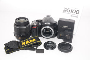 【外観特上級】Nikon デジタル一眼レフカメラ D5100 18-55VR レンズキット