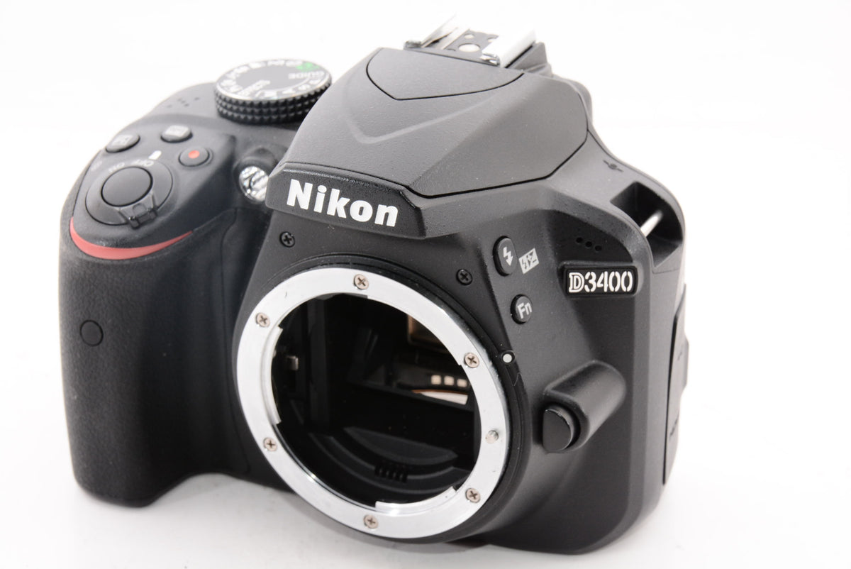 【外観特上級】Nikon デジタル一眼レフカメラ D3400 ダブルズームキット ブラック D3400WZBK