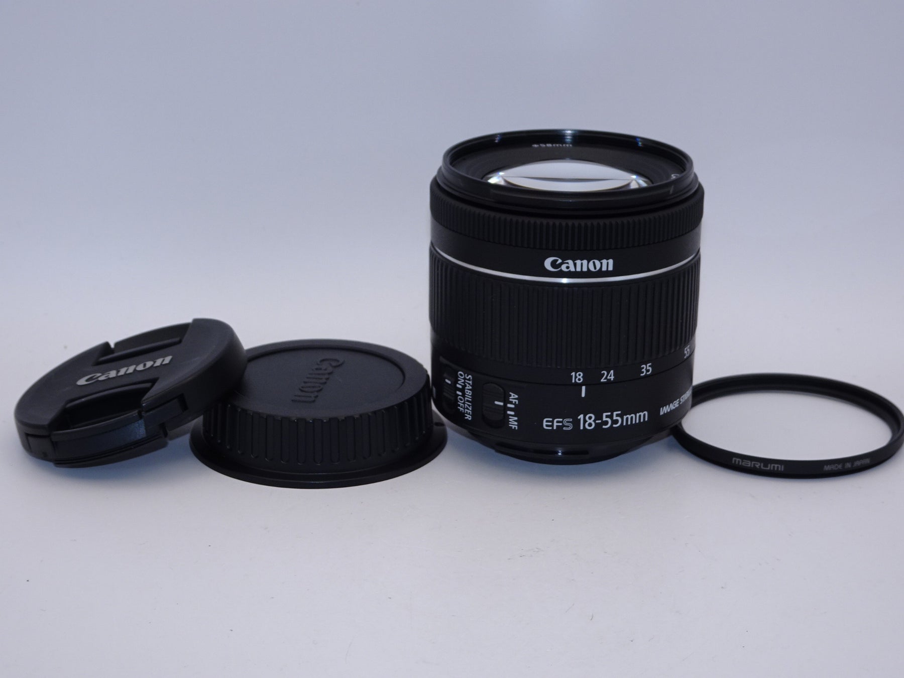 【外観特上級】Canon 標準ズームレンズ EF-S18-55mm F4.0-5.6IS STM