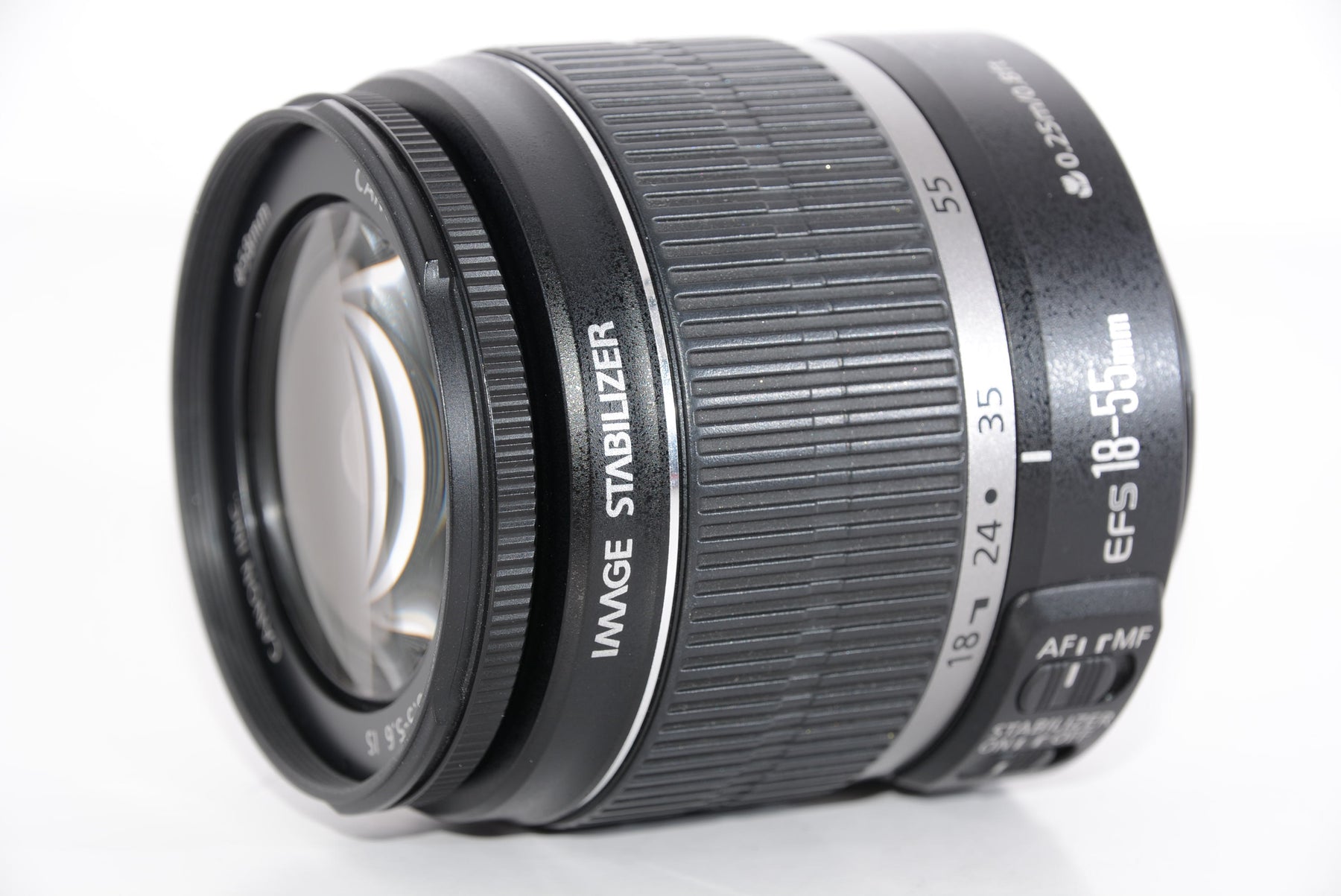 【外観特上級】Canon 標準ズームレンズ EF-S18-55mm F3.5-5.6 IS APS-C対応