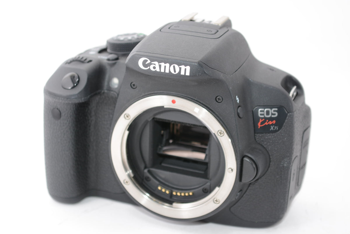 【外観特上級】Canon デジタル一眼レフカメラ EOS Kiss X7i ダブルズームキット EF-S18-55 IS STM/EF-S55-250 IS STM付属 KISSX7I-WKIT