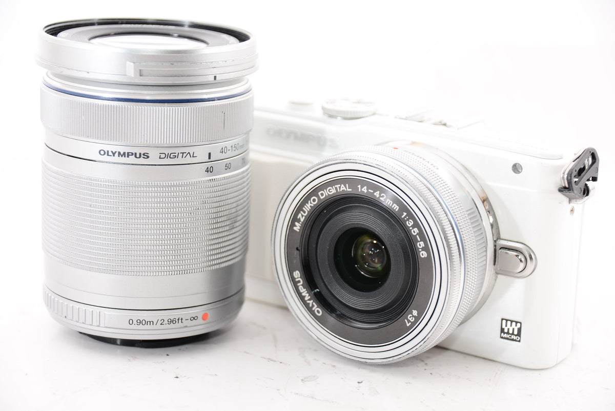 【オススメ】OLYMPUS ミラーレス一眼 PEN Lite E-PL6 EZダブルズームキット ホワイト E-PL6 EZ DZKIT WHT