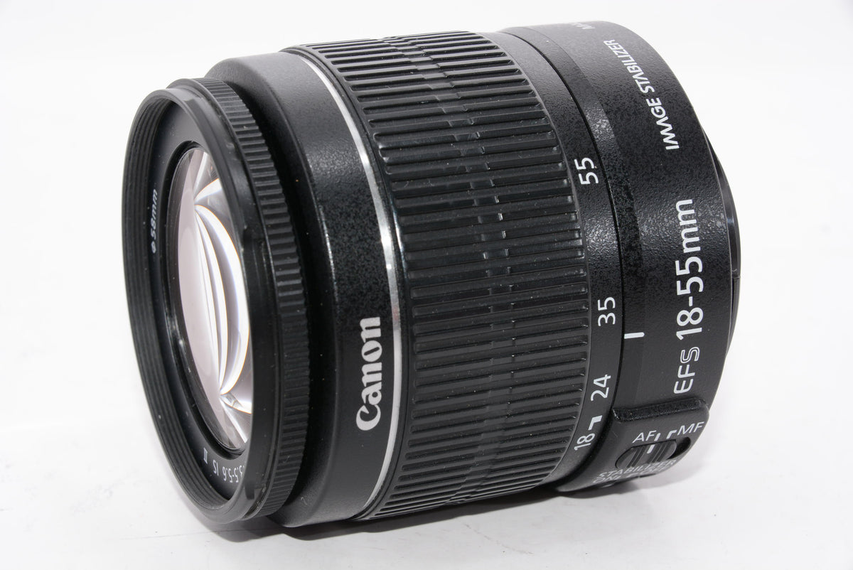 【外観特上級】Canon 標準ズームレンズ EF-S18-55mm F3.5-.5.6 IS II APS-C対応