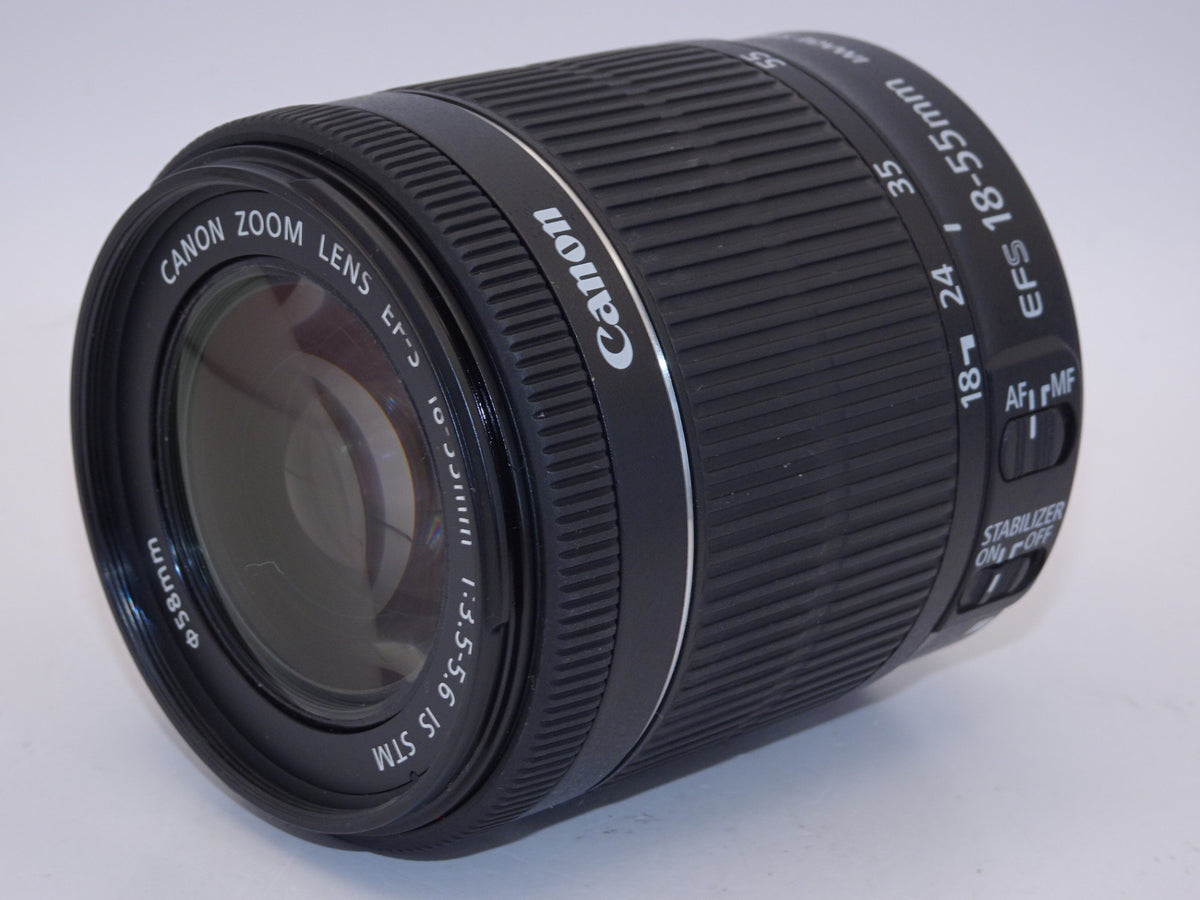 【外観特上級】Canon 標準ズームレンズ EF-S18-55mm F3.5-5.6 IS STM