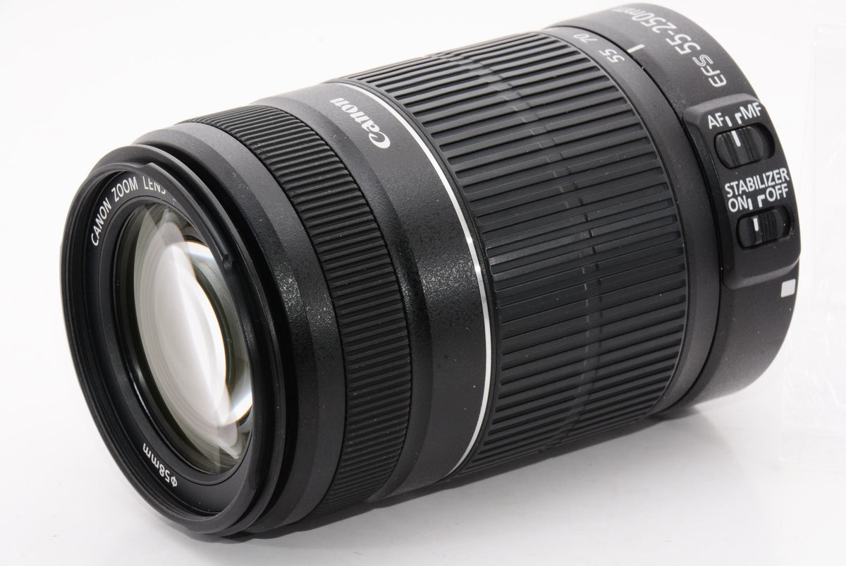 【外観特上級】Canon 望遠ズームレンズ EF-S55-250mm F4-5.6 IS II APS-C対応