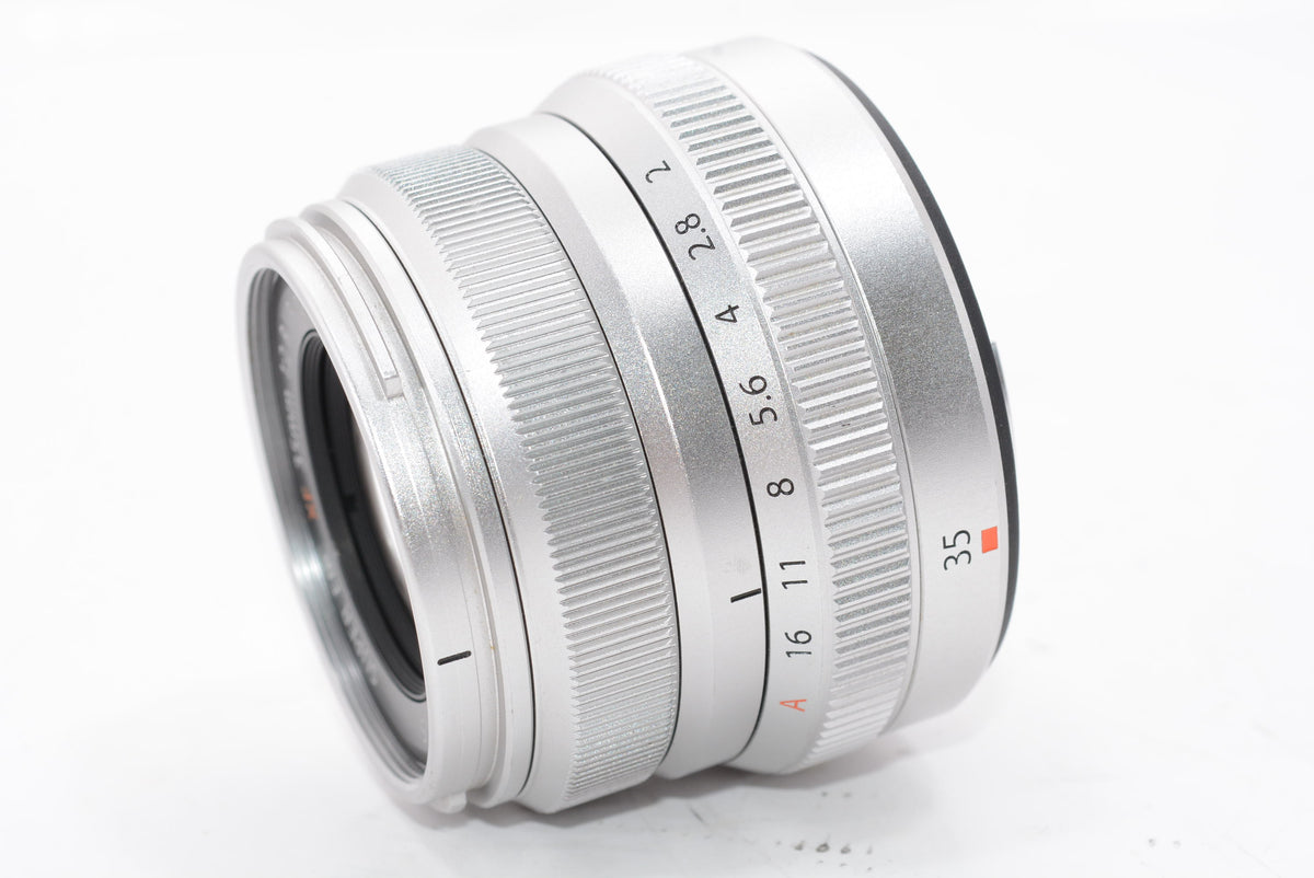 【外観特上級】FUJIFILM 単焦点標準レンズ XF35mmF2R WR S シルバー