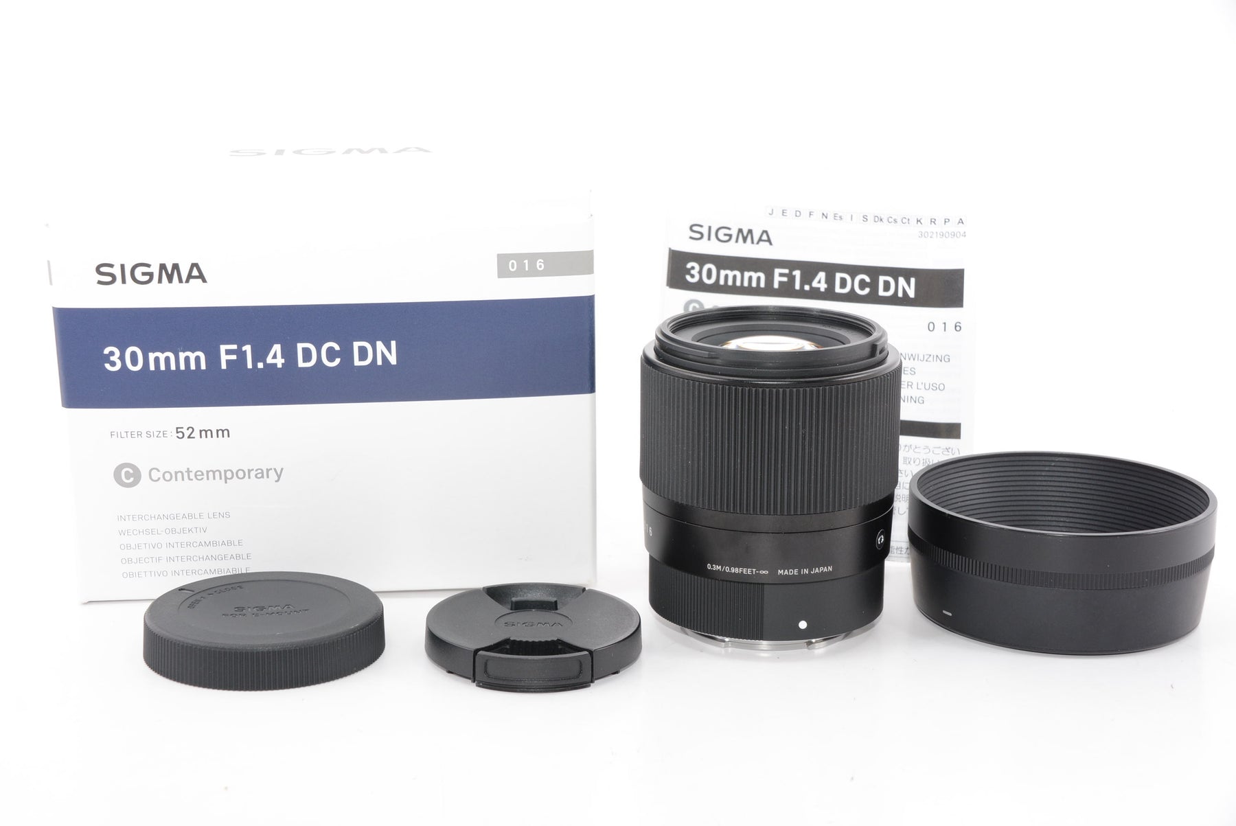 【外観特上級】SIGMA 30mm F1.4 DC DN | Contemporary C016 | Sony Eマウント | APS-C/Super35 ミラーレス専用