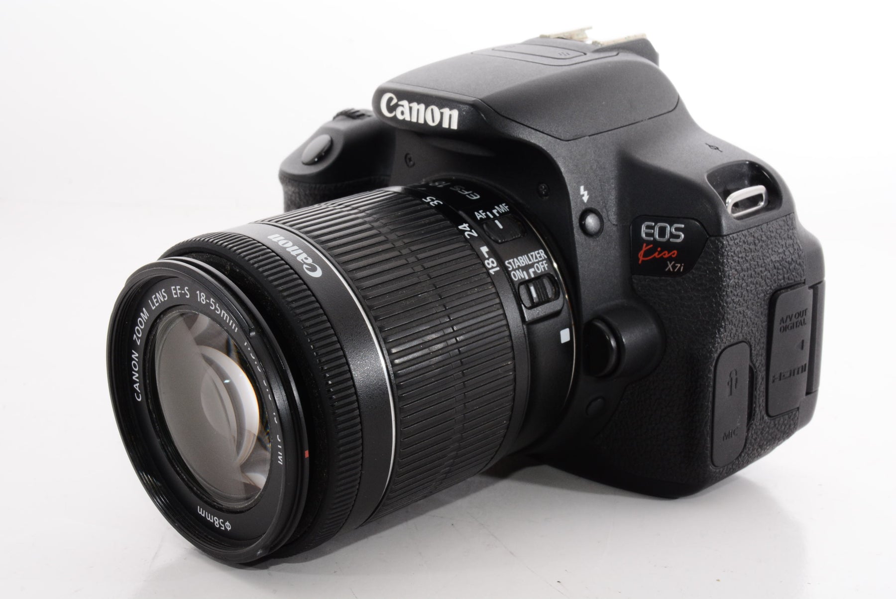 【オススメ】Canon デジタル一眼レフカメラ EOS Kiss X7i レンズキット EF-S18-55mm F3.5-5.6 IS STM付属  KISSX7I-1855ISSTMLK