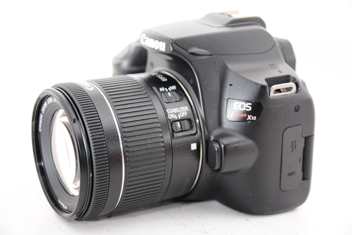 【外観特上級】Canon デジタル一眼レフカメラ EOS Kiss X10 標準ズームキット ブラック KISSX10BK-1855ISSTMLK