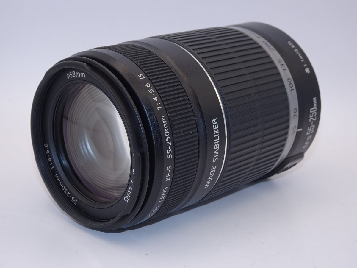 【外観特上級】Canon 望遠レンズ EF-S55-250mm F4-5.6 IS