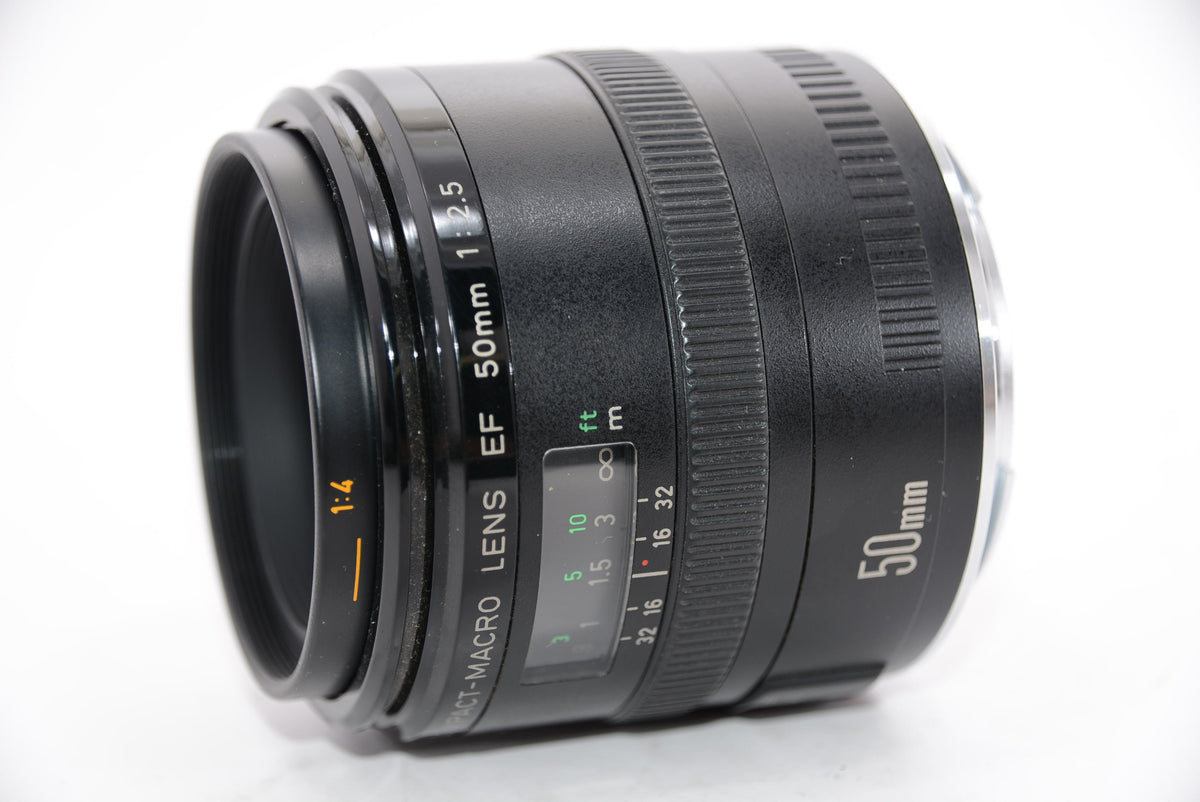 【外観特上級】Canon 単焦点マクロレンズ EF50mm F2.5 コンパクトマクロ フルサイズ対応