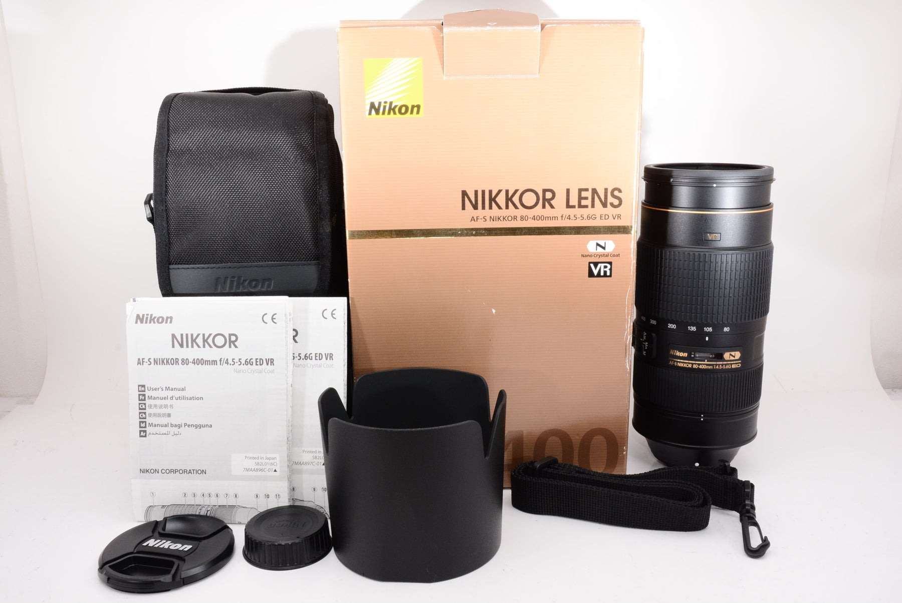 ほぼ新品】Nikon 望遠ズームレンズ AF-S NIKKOR 80-400mm f/4.5-5.6G ED