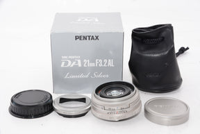 【外観並級】PENTAX リミテッドレンズ 薄型広角単焦点レンズ HD PENTAX-DA21mmF3.2AL Limited シルバー Kマウント APS-Cサイズ 21420