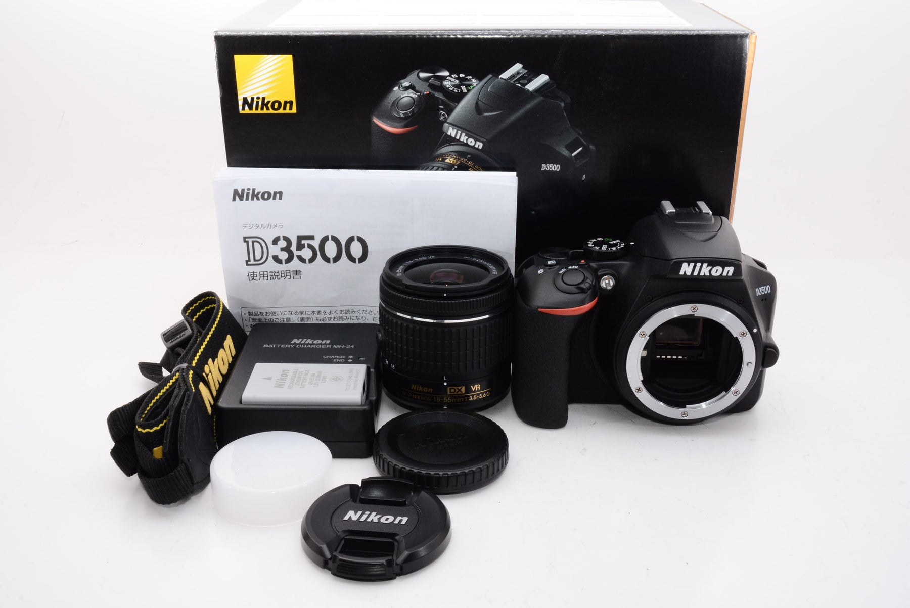 【外観特上級】Nikon デジタル一眼レフカメラ D3500 AF-P 18-55 VR レンズキット D3500LK