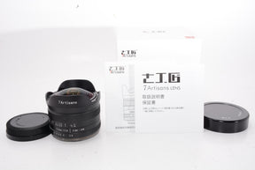 【外観特上級】七工匠 7Artisans 75FXB-II 7.5mm F2.8 FISH-EYE II ED フジフイルムX用