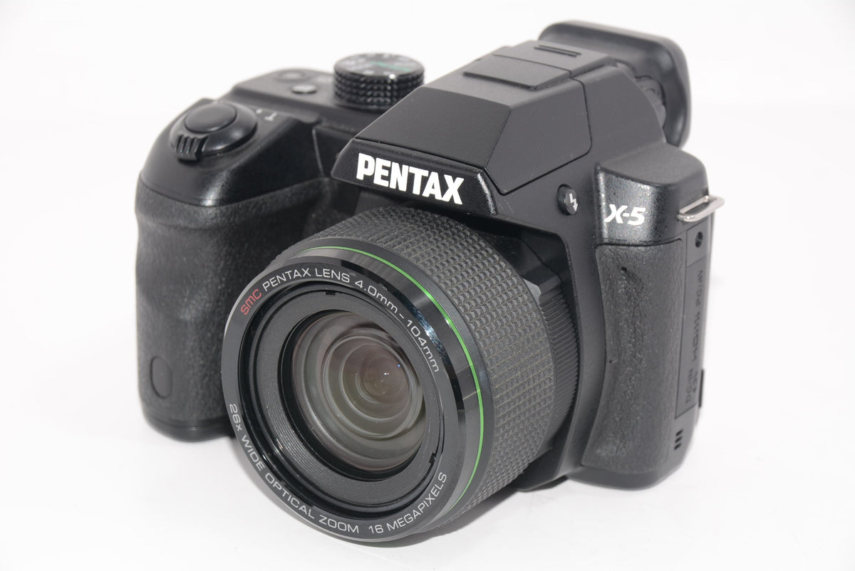 【外観特上級】PENTAX X-5 クラシックブラック 1,600万画素 超広角-超望遠ズームレンズ 単3型電池仕様 デュアル手ぶれ補正 高速連写 X-5 CLASSIC BLACK 12764