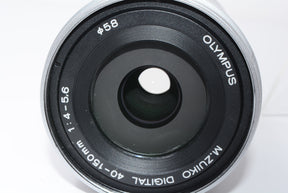 【外観並級】OLYMPUS 望遠ズームレンズ M.ZUIKO DIGITAL ED 40-150mm F4.0-5.6 R シルバー