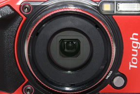 【外観特上級】OLYMPUS デジタルカメラ  Tough TG-5 レッド 1200万画素CMOS F2.0 15m 防水 100kgf耐荷重 GPS+電子コンパス&内蔵Wi-Fi TG-5 RED