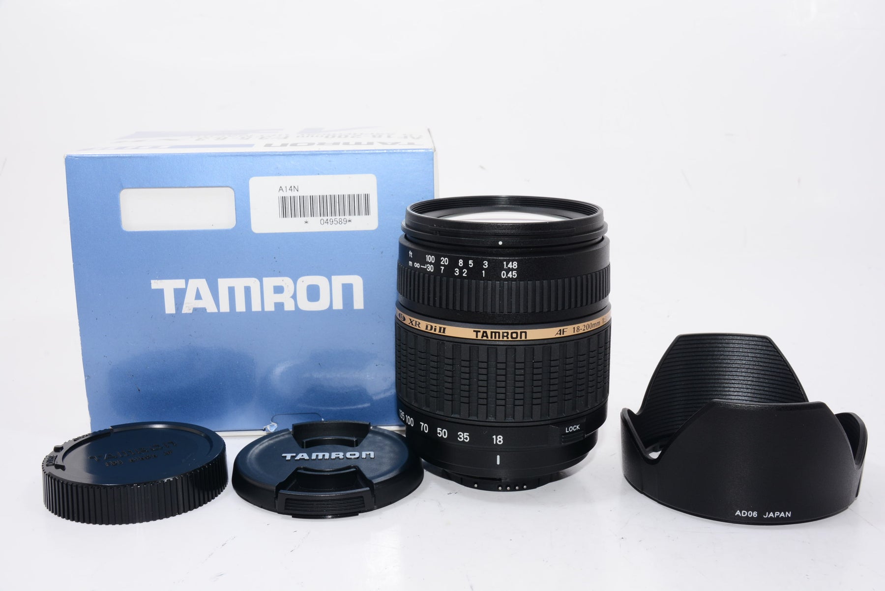 【外観特上級】TAMRON 高倍率ズームレンズ AF18-200mm F3.5-6.3 XR DiII ニコン用 APS-C専用 A14NII