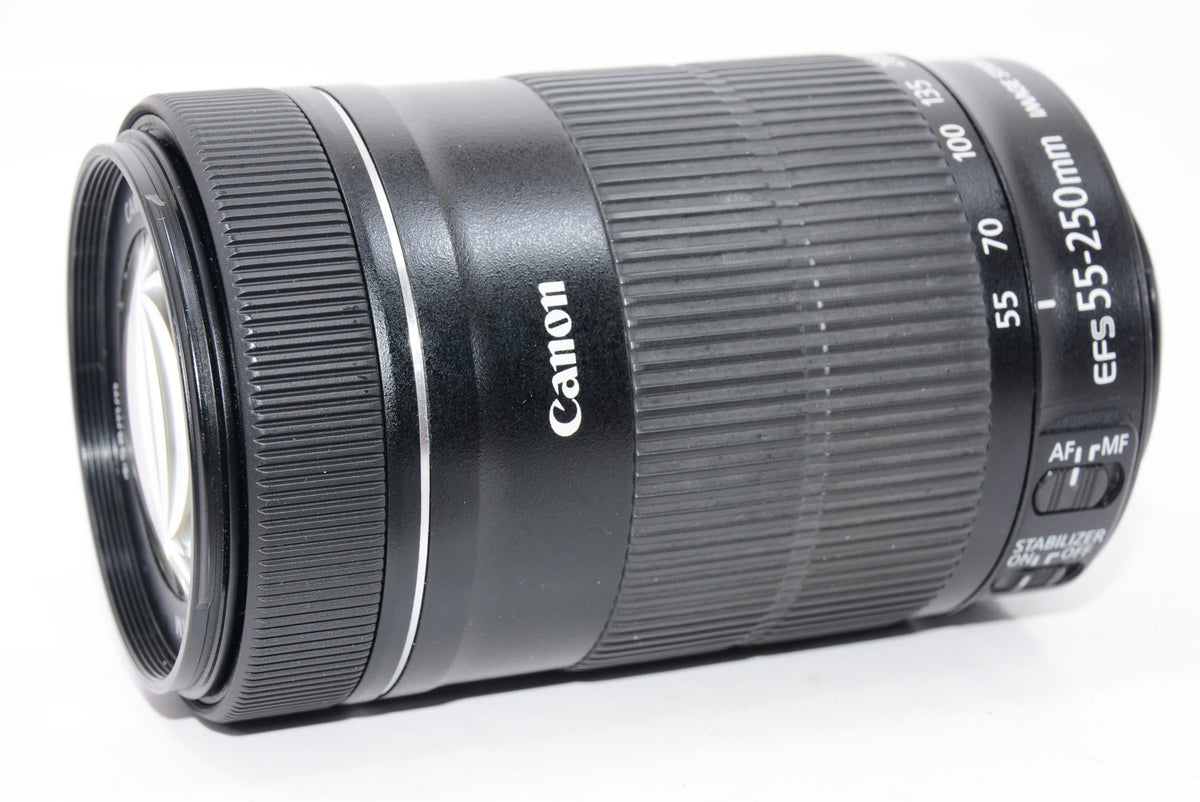 【外観特上級】Canon 望遠ズームレンズ EF-S55-250mm F4-5.6 IS STM APS-C対応 EF-S55-250ISSTM