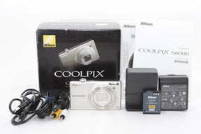 【外観並級】Nikon デジタルカメラ COOLPIX (クールピクス) S6000 シャンパンシルバー S6000SL