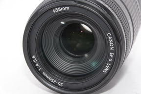 【外観特上級】Canon 望遠レンズ EF-S55-250mm F4-5.6 IS APS-C対応