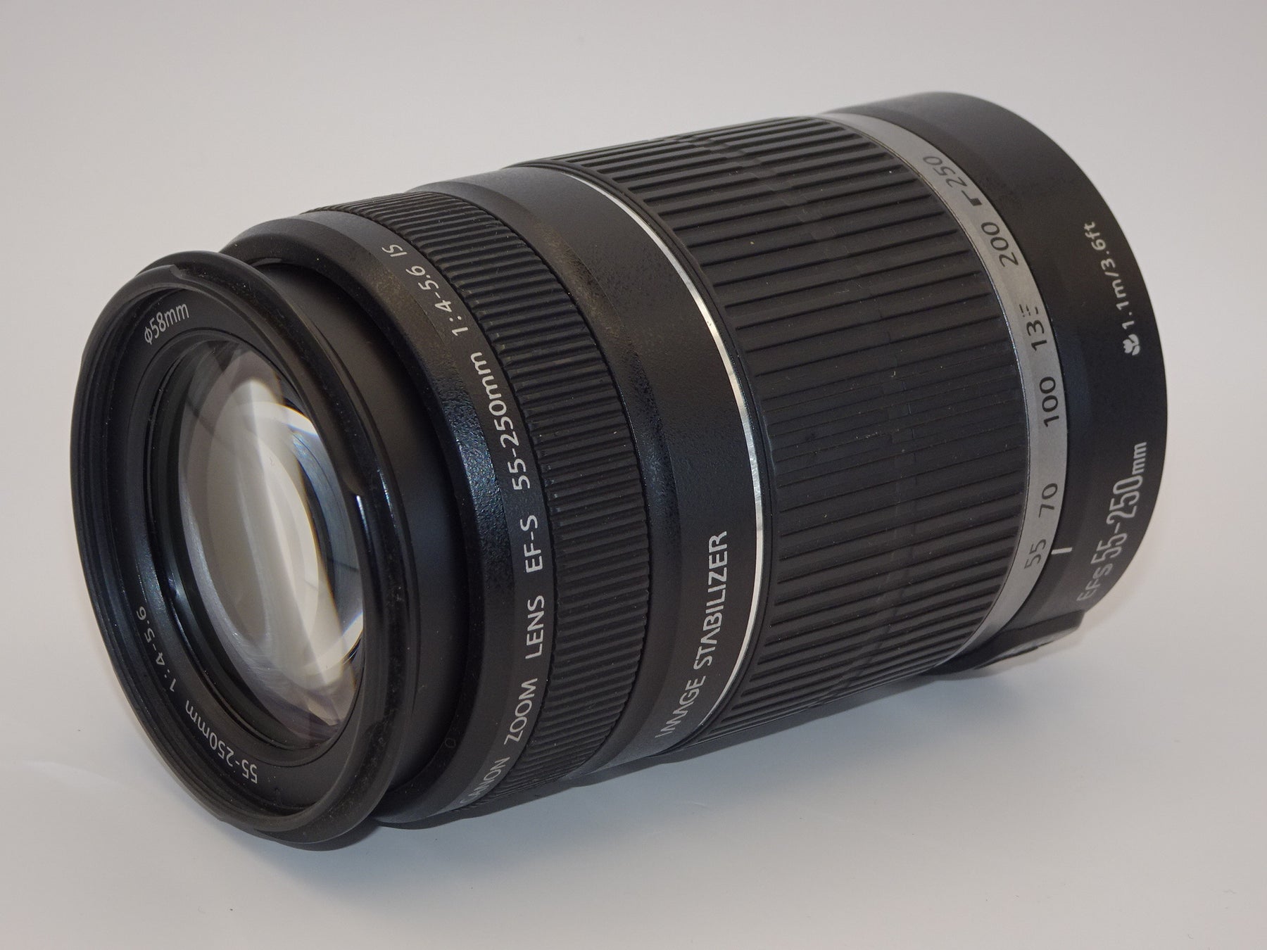 【外観特上級】Canon 望遠レンズ EF-S55-250mm F4-5.6 IS APS-C対応