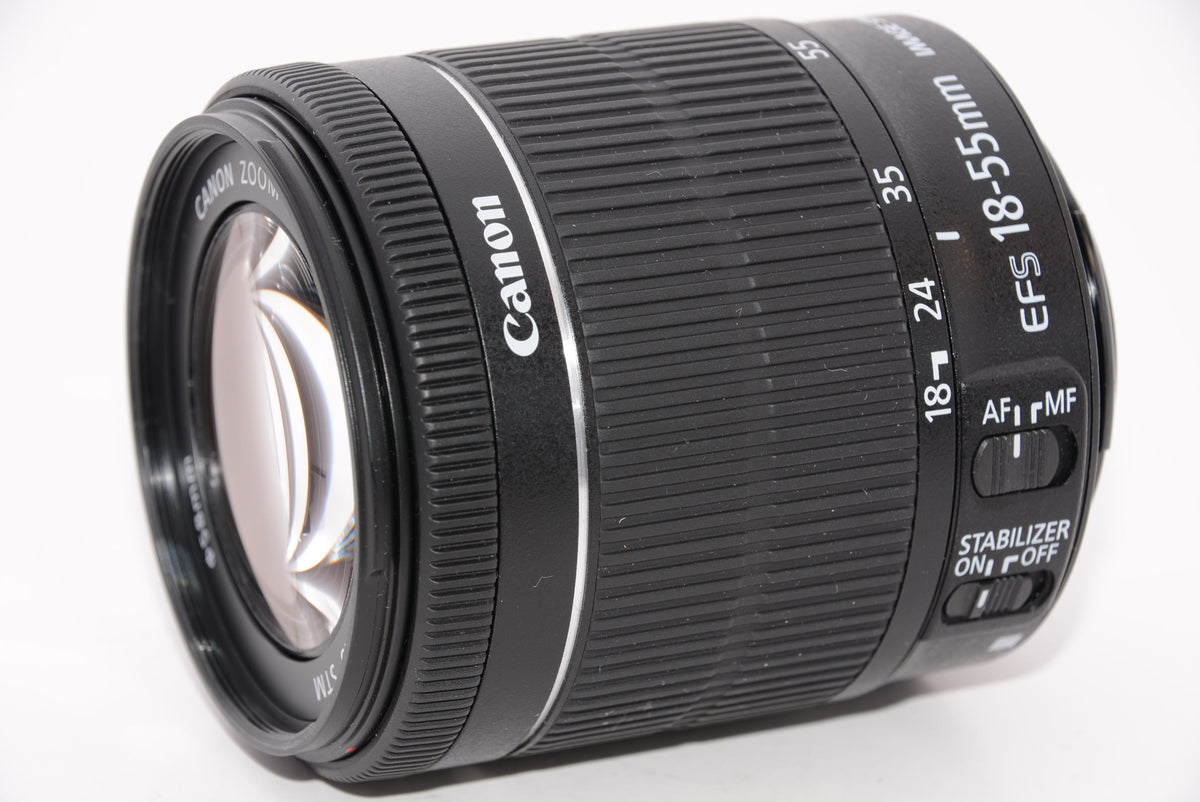 【外観特上級】Canon 標準ズームレンズ EF-S18-55mm F3.5-5.6 IS STM APS-C対応