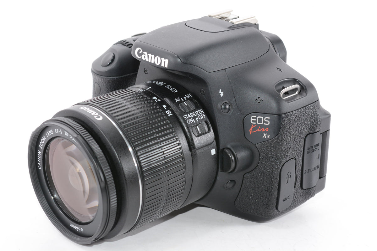 【外観並級】Canon デジタル一眼レフカメラ EOS Kiss X5 レンズキット EF-S18-55mm F3.5-5.6 IS II付属 KISSX5-1855IS2LK