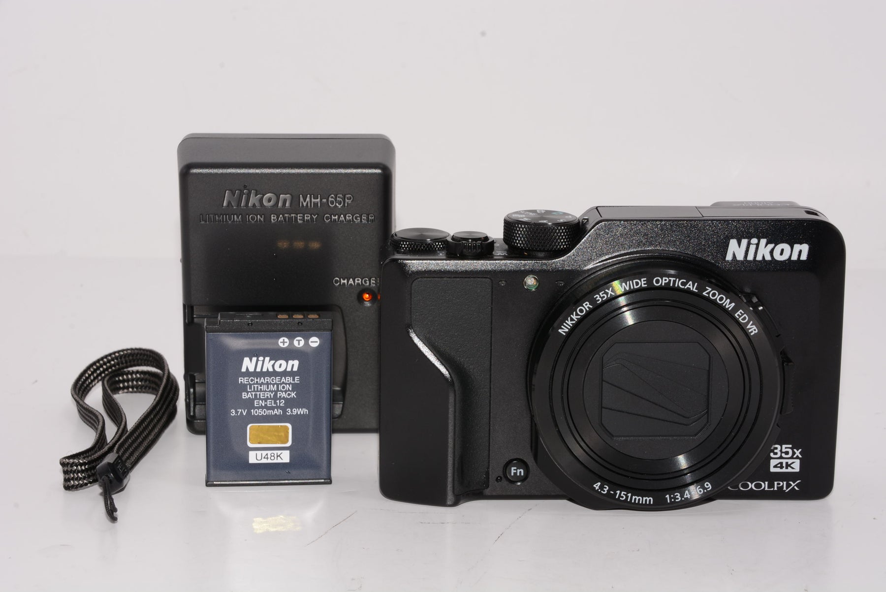 【外観特上級】Nikon デジタルカメラ COOLPIX A1000 BK 光学35倍 ISO6400 アイセンサー付EVF クールピクス ブラック A1000BK