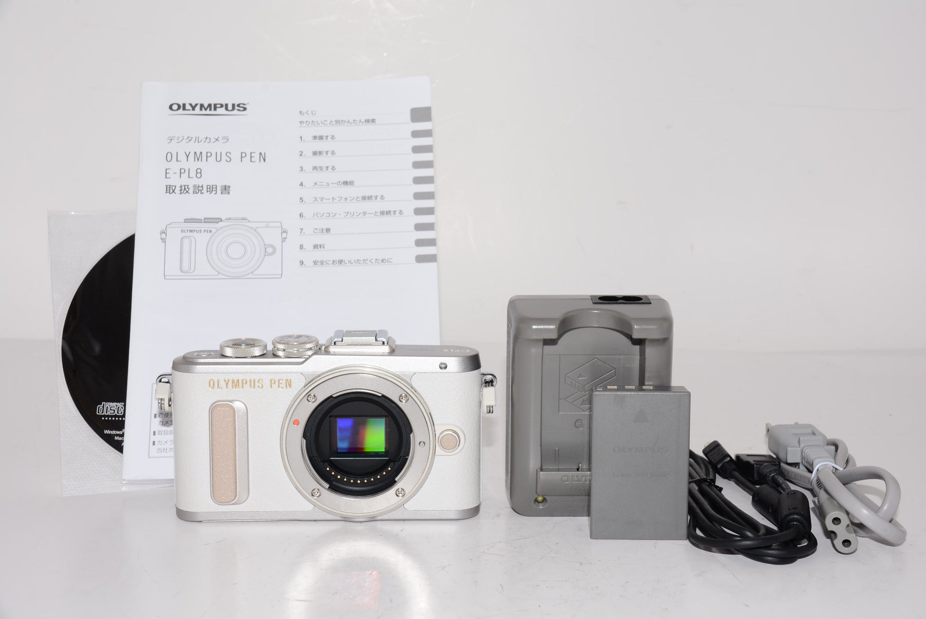 【外観特上級】OLYMPUS ミラーレス一眼 E-PL8 ボディー ホワイト