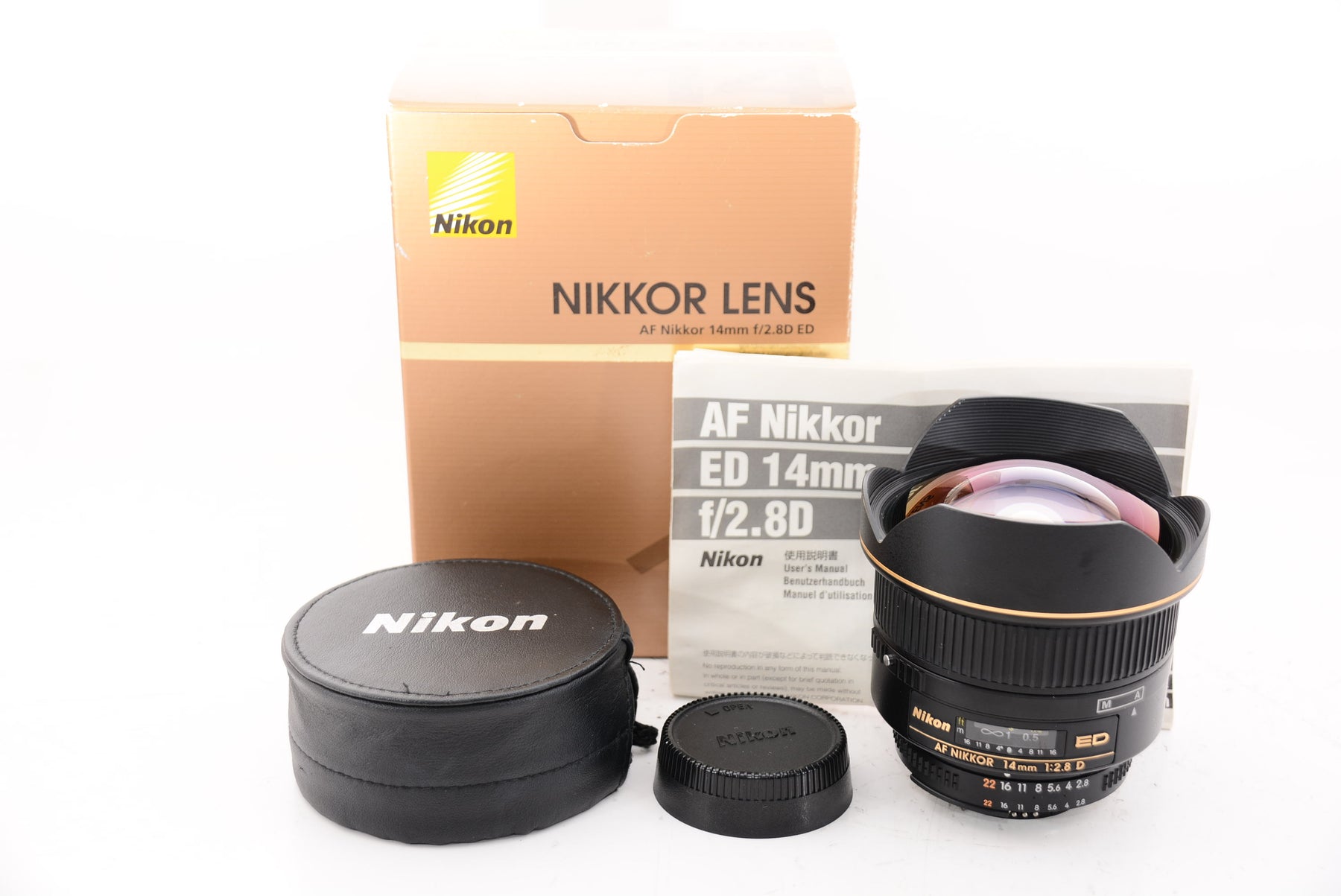 外観特上級】Nikon 単焦点レンズ Ai AF Nikkor ED 14mm f/2.8D フル