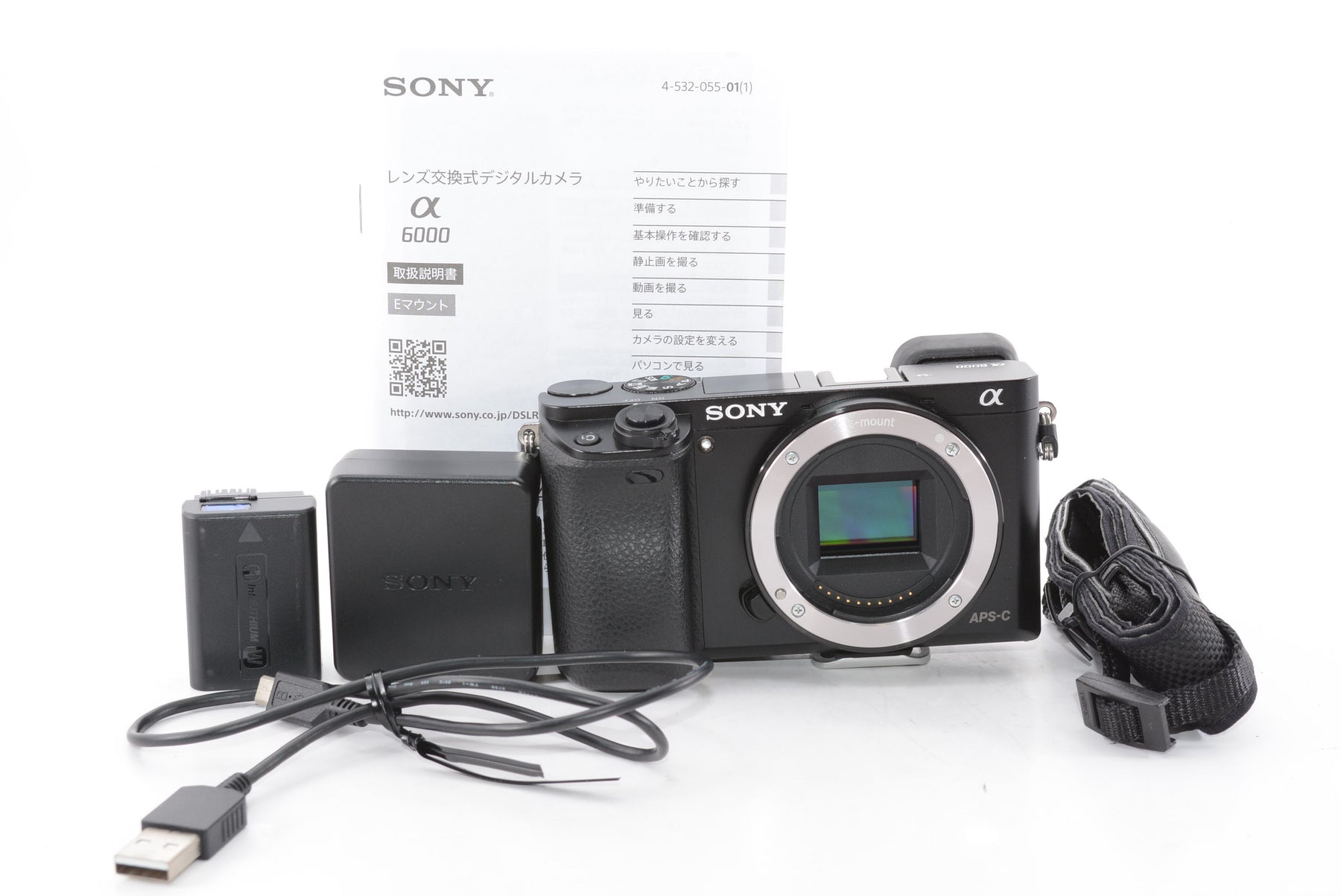 【外観特上級】SONY ミラーレス一眼 α6000 ボディ ブラック ILCE-6000 B