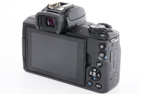 【外観特上級】Canon ミラーレス一眼カメラ EOS Kiss M2 標準ズームレンズキット ブラック KISSM2BK-1545