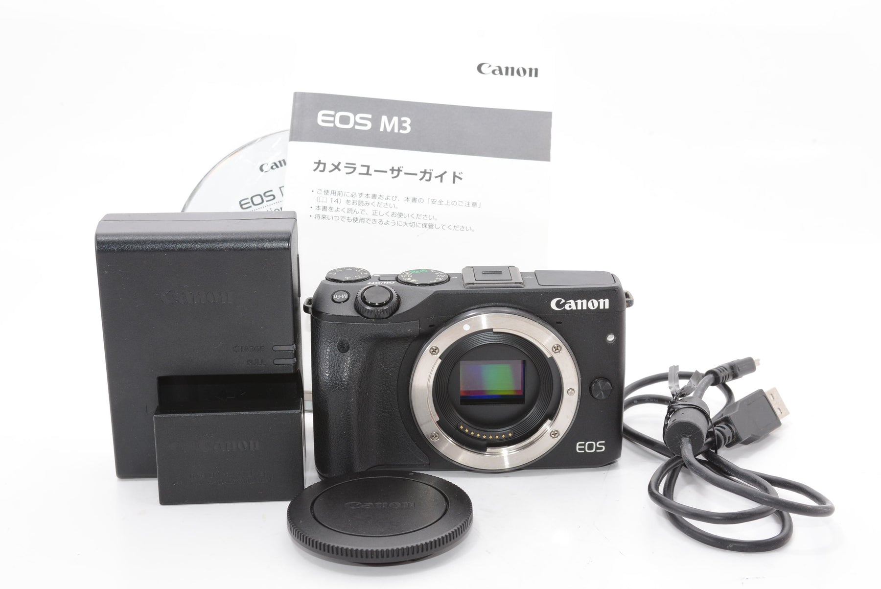 【外観特上級】Canon ミラーレス一眼カメラ EOS M3 ボディ(ブラック) EOSM3BK-BODY