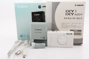 【外観特上級】Canon デジタルカメラ IXY 1 ホワイト 光学12倍ズーム Wi-Fi対応 IXY1(WH)