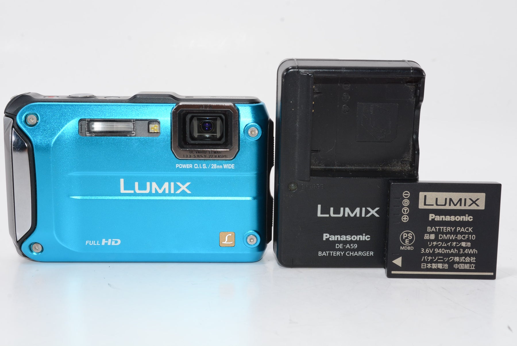 【外観特上級】パナソニック デジタルカメラ LUMIX FT3 スプラッシュブルー DMC-FT3-A