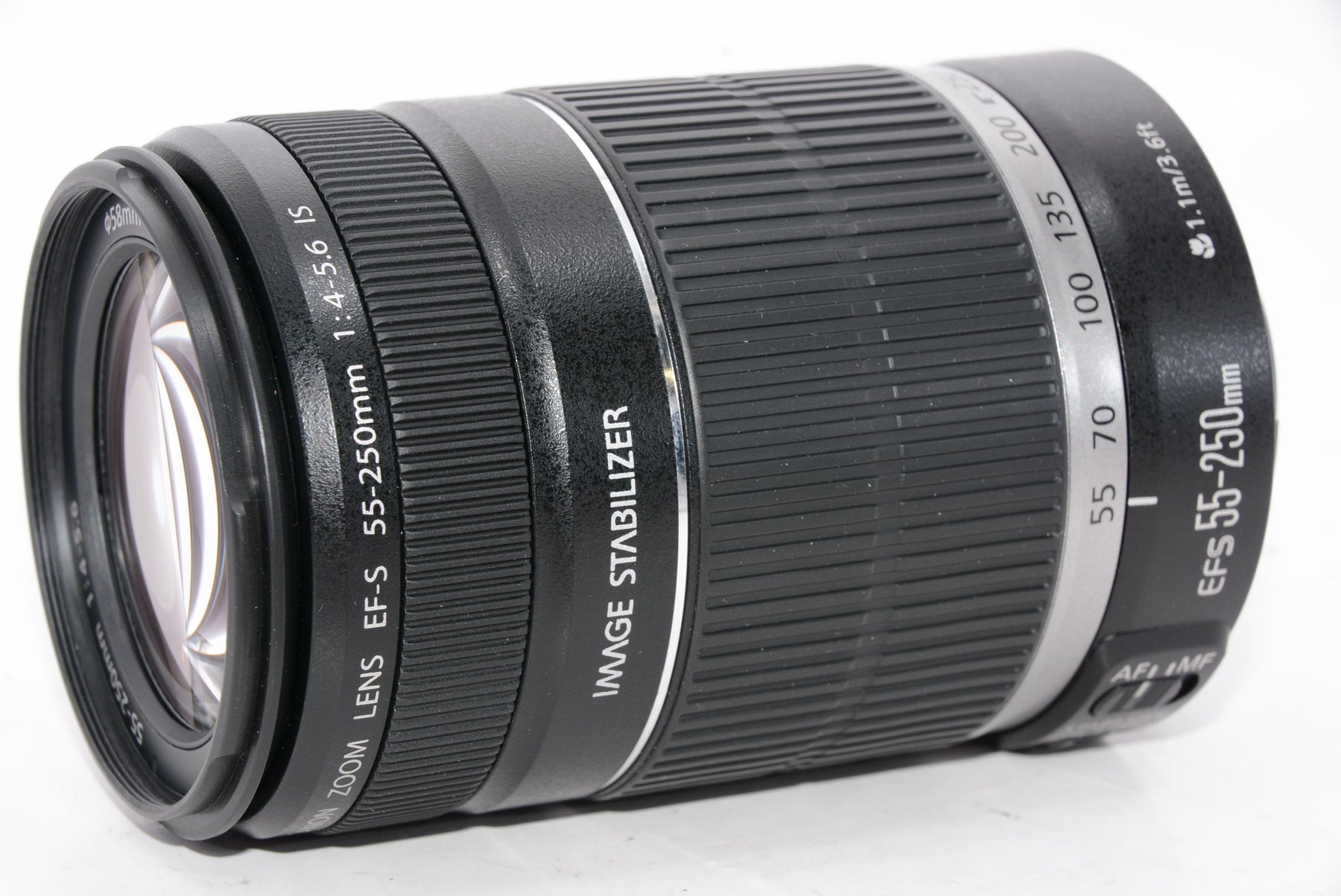 【外観特上級】Canon 望遠レンズ EF-S55-250mm F4-5.6 IS APS-C対応