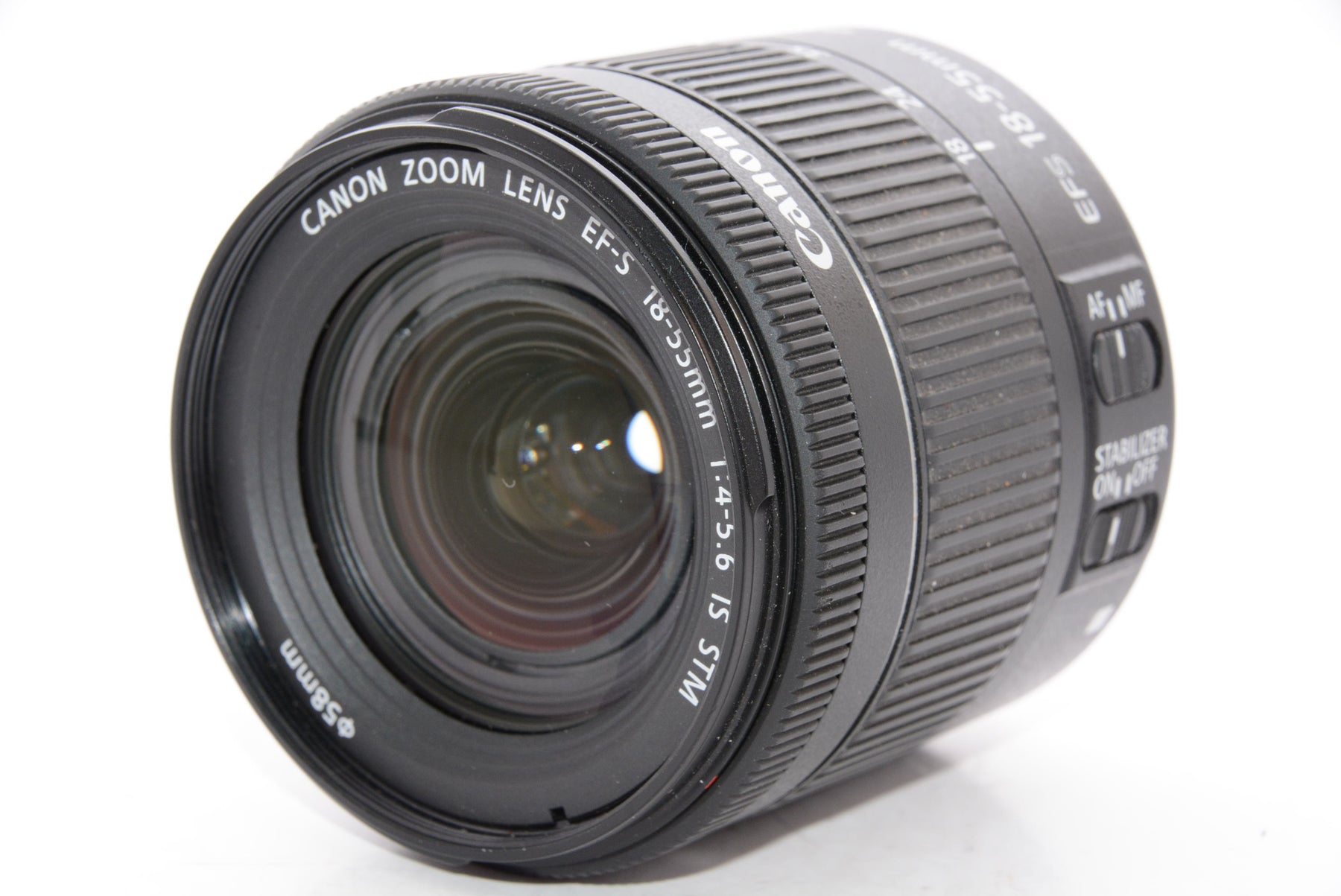 外観特上級】Canon 標準ズームレンズ EF-S18-55mm F4.0-5.6IS STM APS-