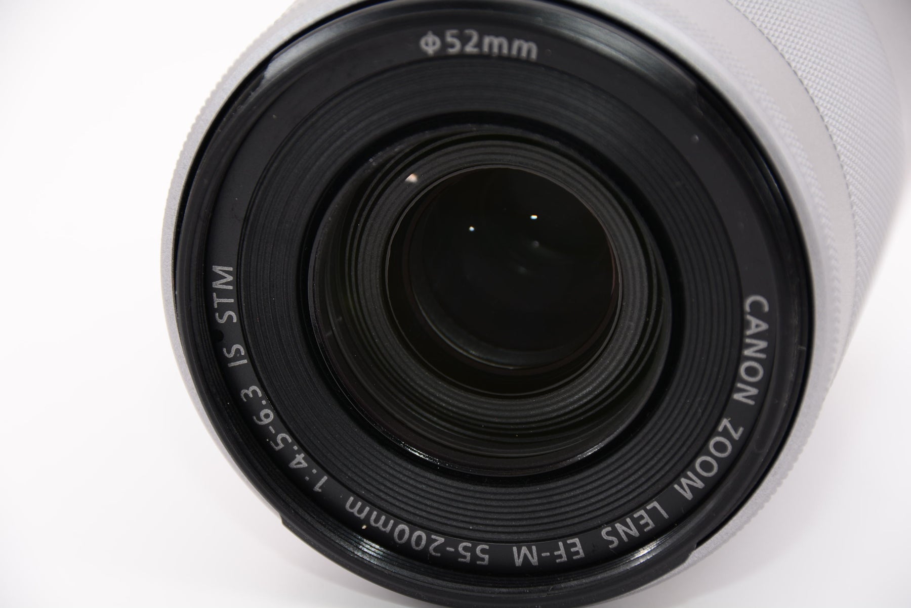 【外観特上級】Canon 望遠ズームレンズ EF-M55-200mm F4.5-6.3 IS STM(シルバー) ミラーレス専用 EF-M55-200ISSTMSL