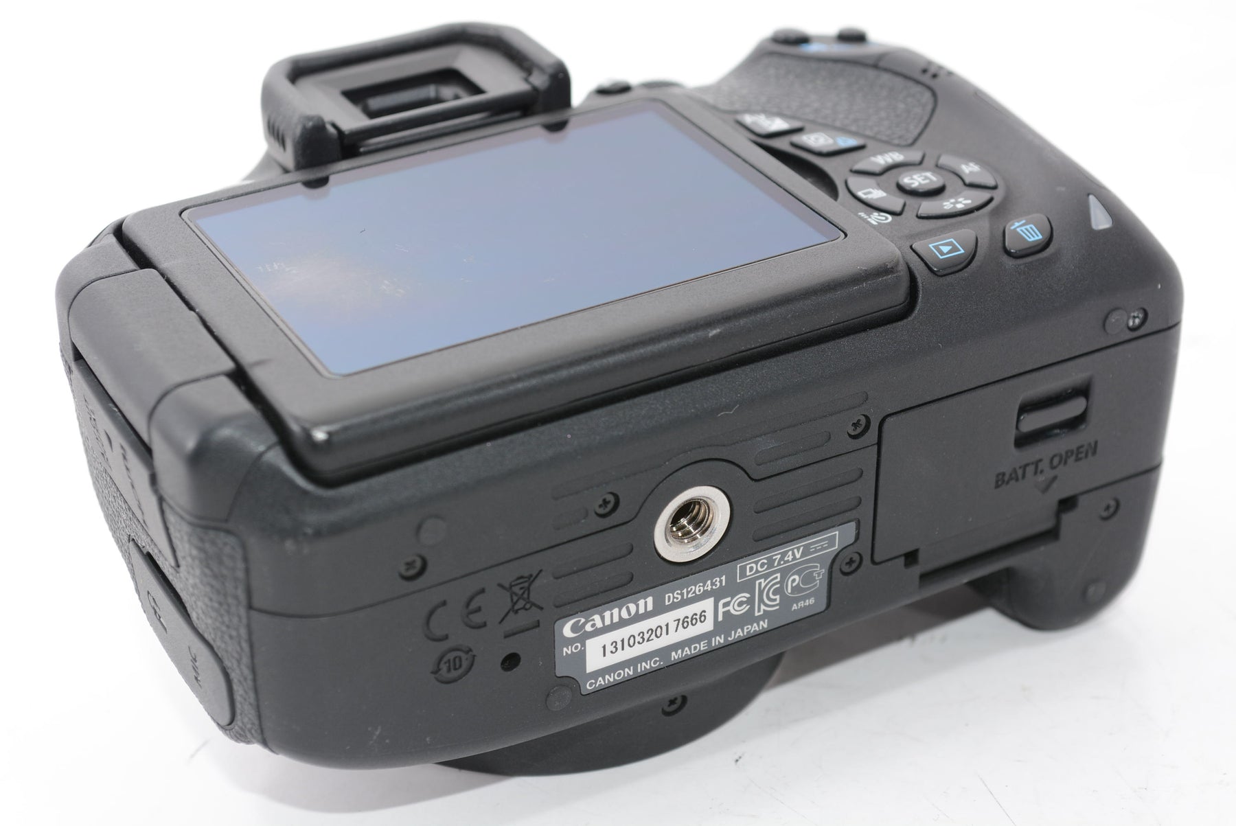 【外観特上級】Canon デジタル一眼レフカメラ EOS Kiss X7i ダブルズームキット EF-S18-55 IS STM/EF-S55-250 IS STM付属 KISSX7I-WKIT