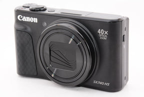 【外観特上級】Canon コンパクトデジタルカメラ PowerShot SX740 HS ブラック 光学40倍ズーム/4K動画/Wi-Fi対応 PSSX740HSBK