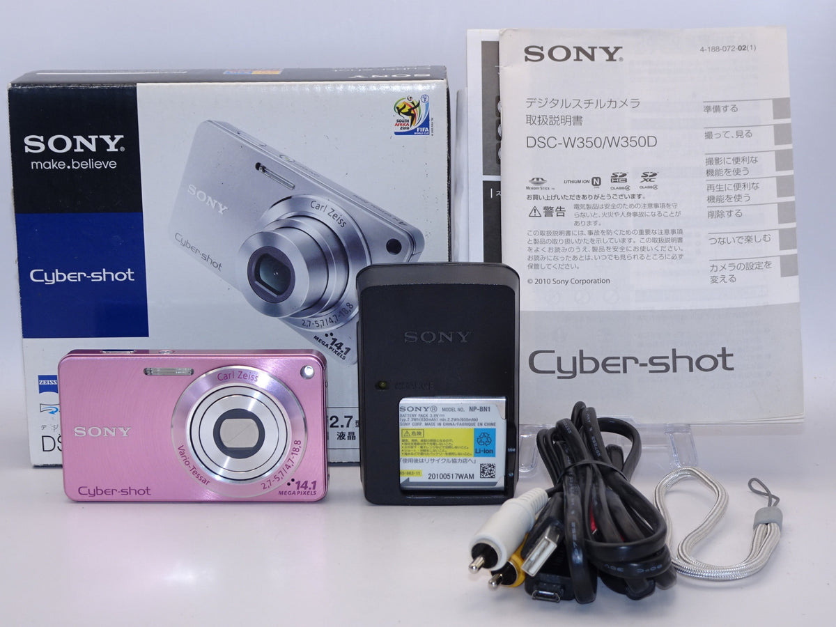 【外観並級】ソニー SONY デジタルカメラ Cybershot W350 ピンク DSC-W350/P