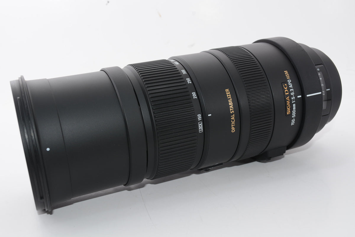 【外観特上級】SIGMA 超望遠ズームレンズ APO 150-500mm F5-6.3 DG OS HSM キヤノン用 フルサイズ対応 737542