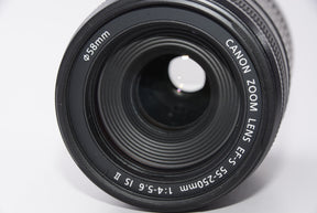 【外観特上級】Canon 望遠ズームレンズ EF-S55-250mm F4-5.6 IS II APS-C対応