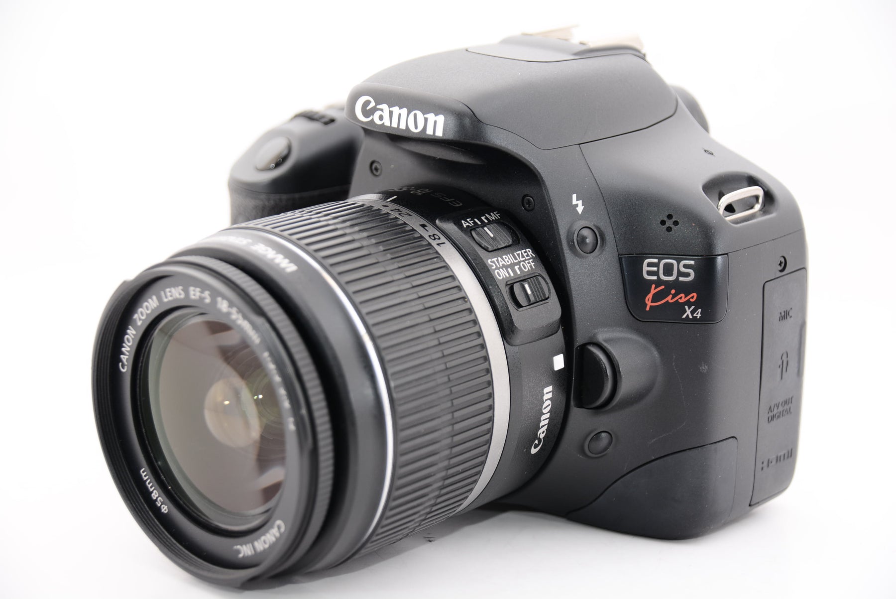 外観特上級】Canon デジタル一眼レフカメラ EOS Kiss X4 EF-S 18-55 IS レンズキット KISSX4-1855I