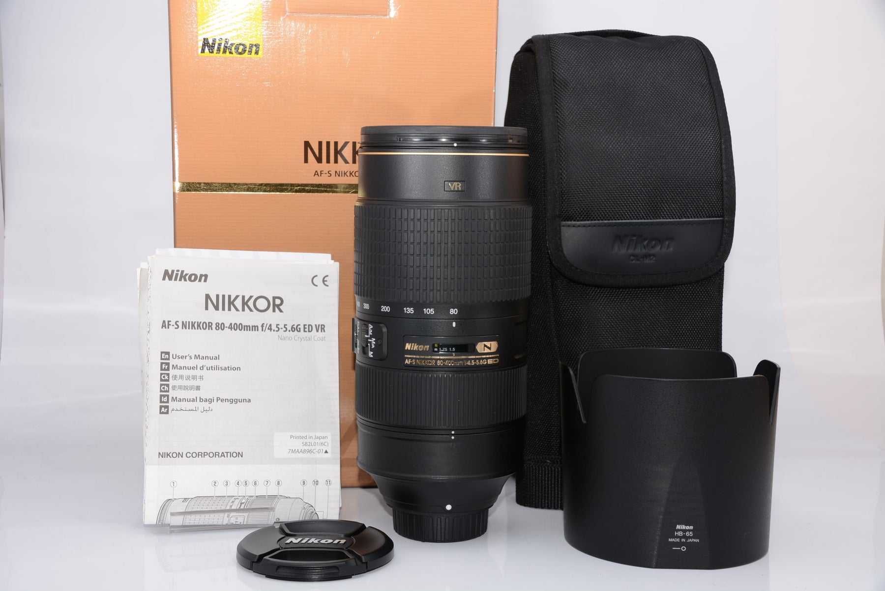 ほぼ新品】Nikon 望遠ズームレンズ AF-S NIKKOR 80-400mm f/4.5-5.6G ED