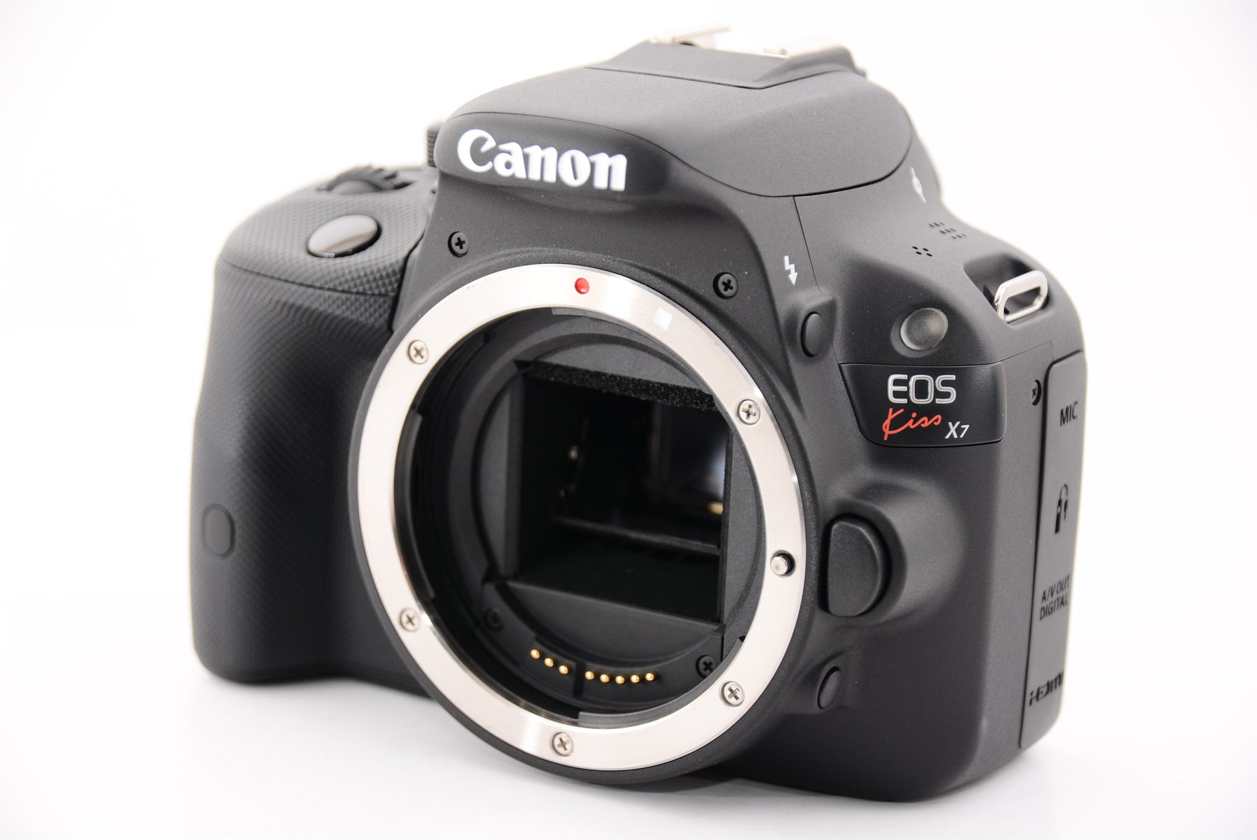 外観特上級】Canon デジタル一眼レフカメラ EOS Kiss X7 レンズキット EF-S18-55mm F3.5-5.6 IS ST